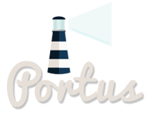 Portus logo login page